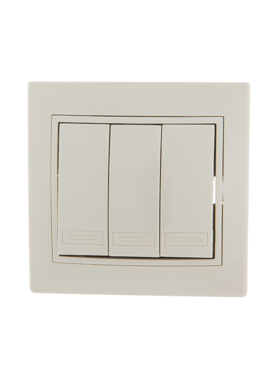 Выключатель тройной Lezard Mira 701-0303-109