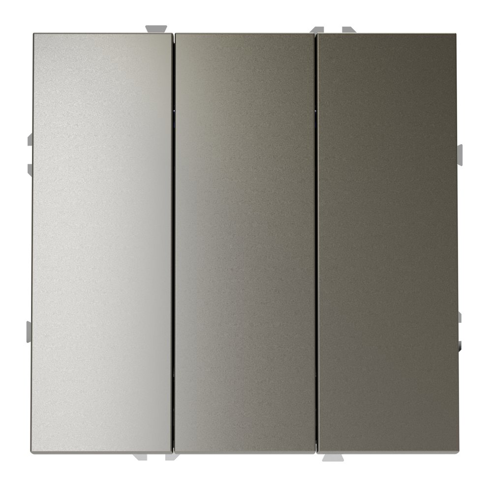 Выключатель трехклавишный Voltum S70 VLS030104 (шелк)