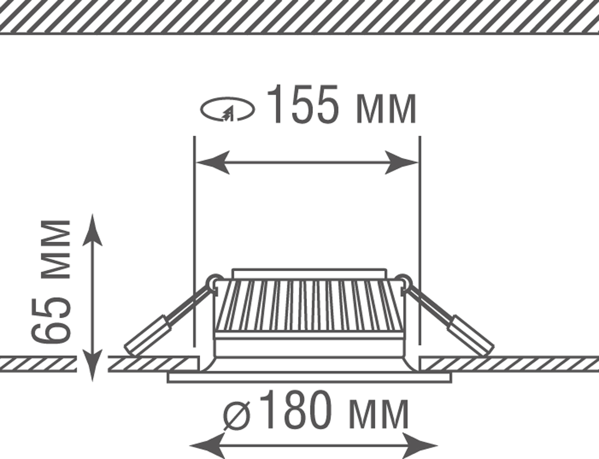 Встраиваемый светильник Donolux Ritm DL18891WW15W