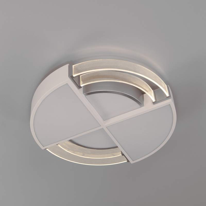 Потолочный светодиодный светильник Eurosvet Target 90181/1 белый/серебро