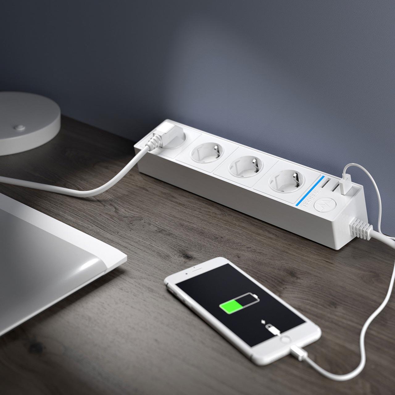 Удлинитель (UL-00002847) Uniel 3гн х 7м с/з General Purpose S-GCP3-7