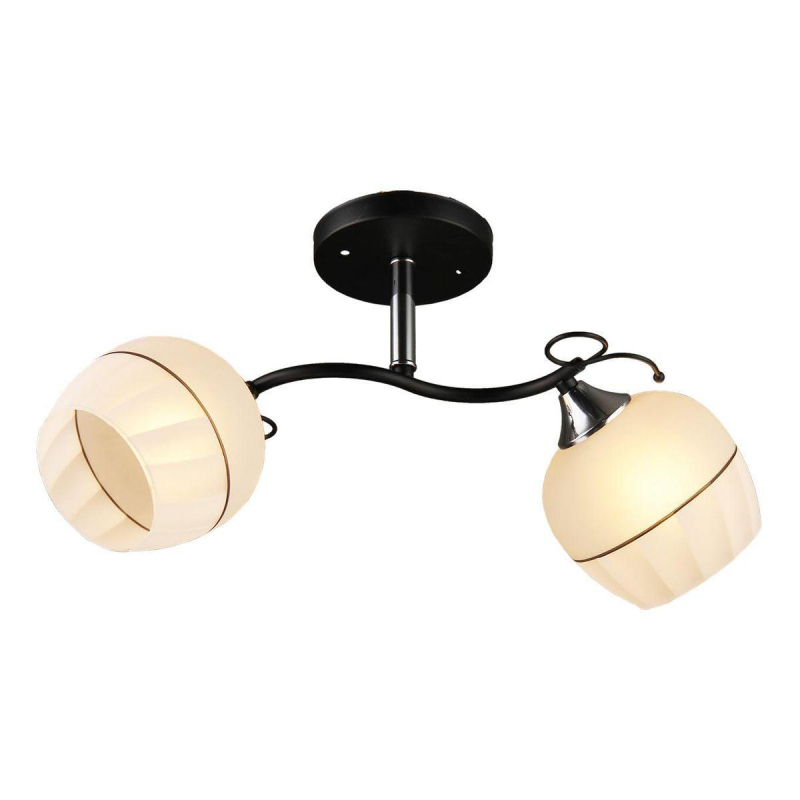 Люстра на штанге IMEX MD.3314-2-S BK+CH