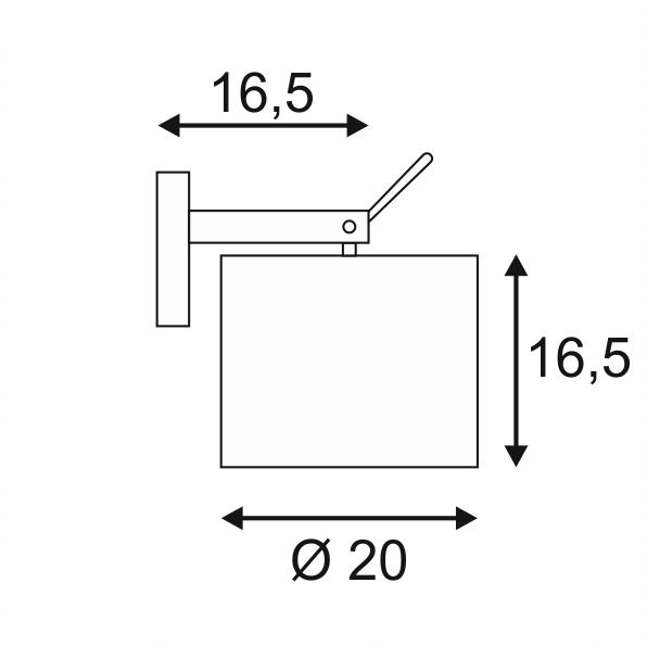 Бра SLV Tenora WL-1 156021
