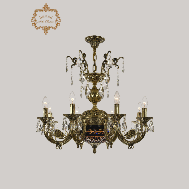 Подвесная люстра Art Classic 31.22.8.KR175SP.250IT.GB.Sp.Amber.Blue.1B