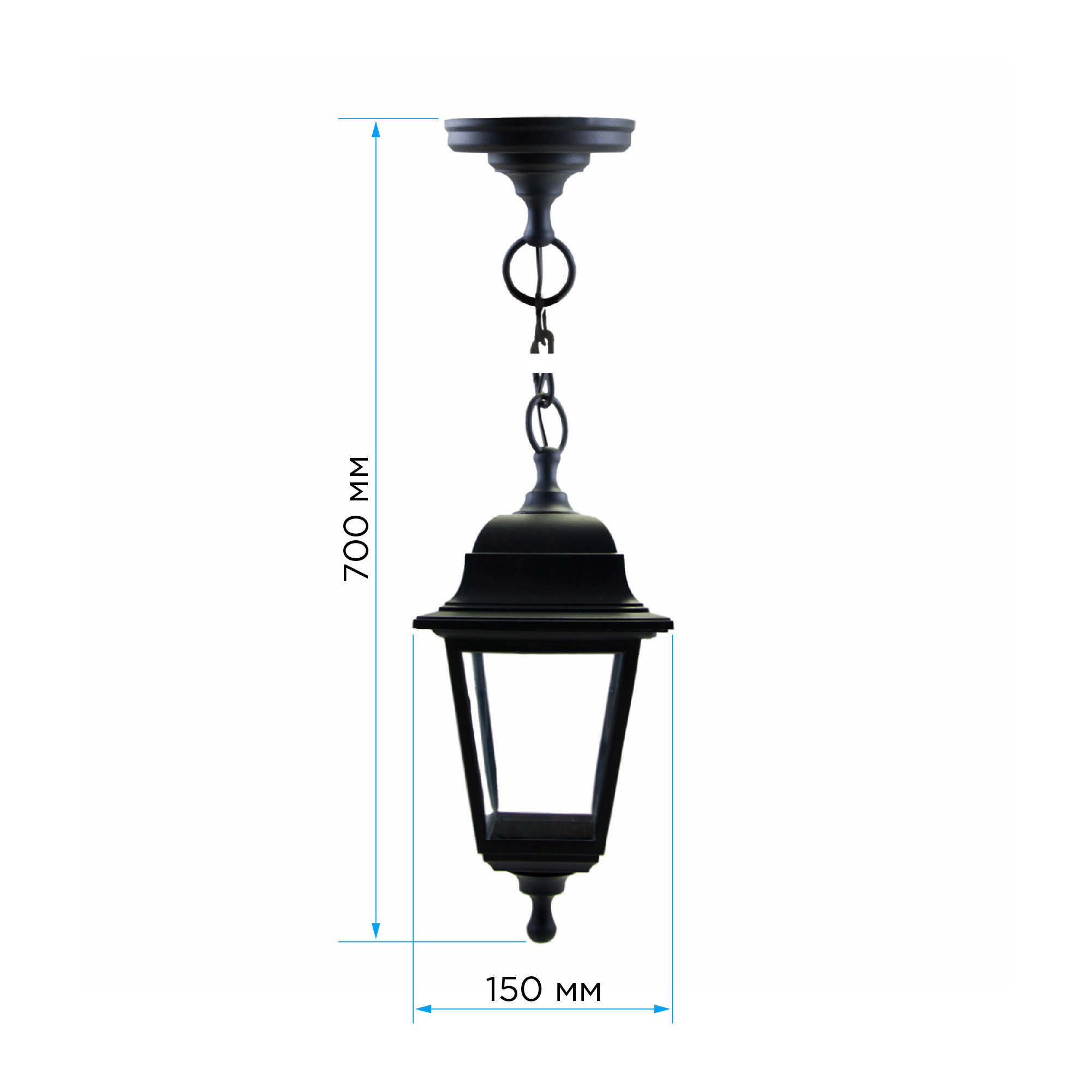Уличный подвесной светильник Apeyron Адель 11-13ЧЕР