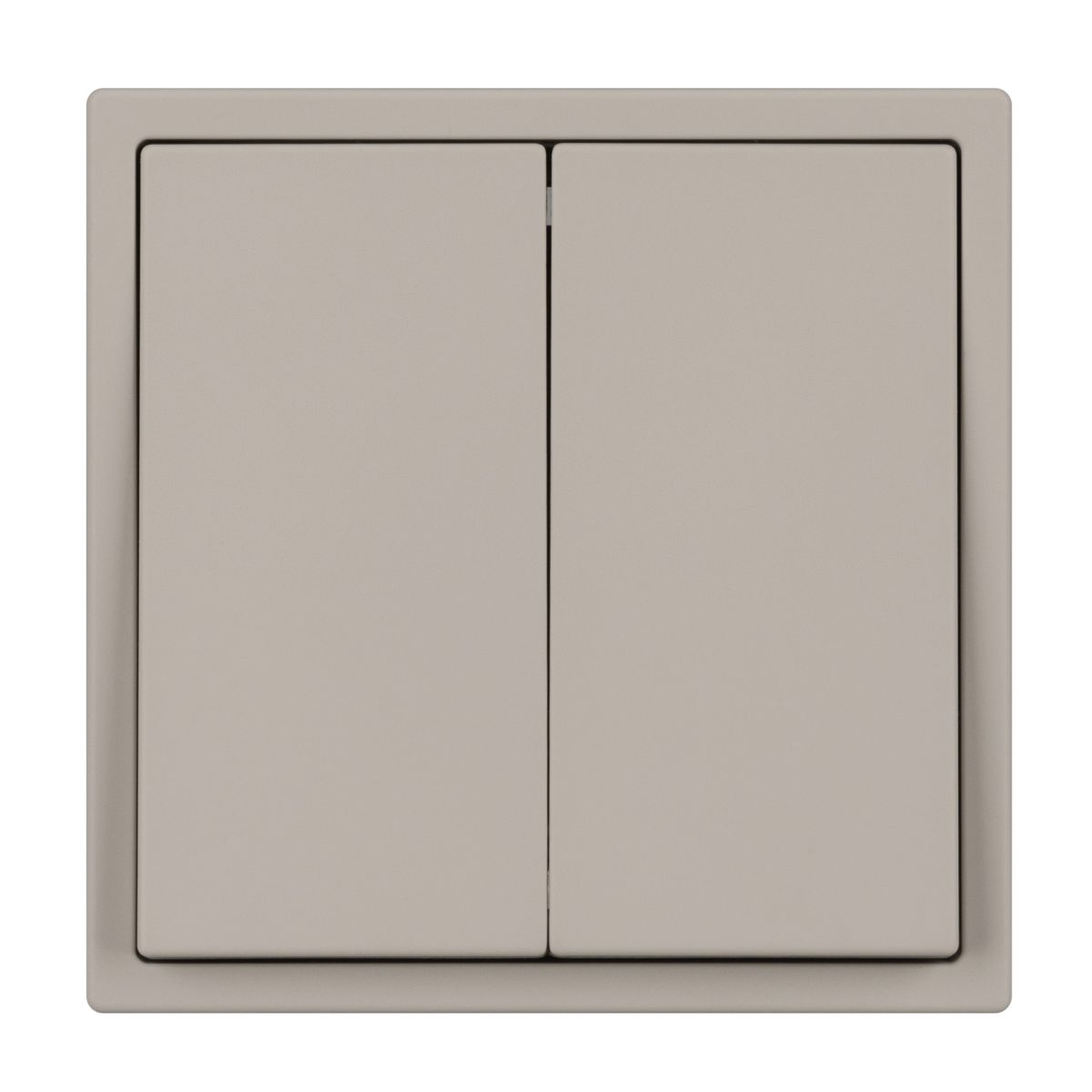 Механизм выключателя двухклавишный перекрёстный Arlight SWT-NOBE-MKX2-SFPL-CA (230V, 10A) (Кашемир) 061791