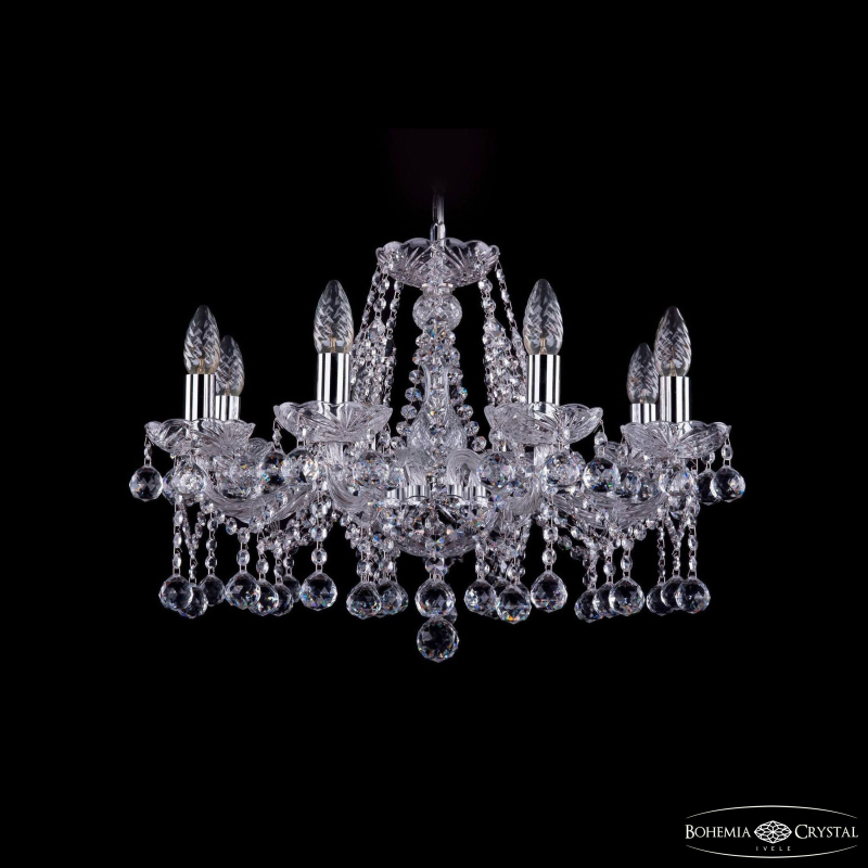 Подвесная люстра Bohemia Ivele Crystal 1413/8/200 Ni Balls