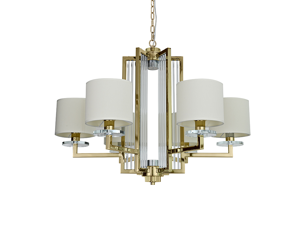 Подвесная люстра Newport 35406+1/C gold без абажуров М0069057