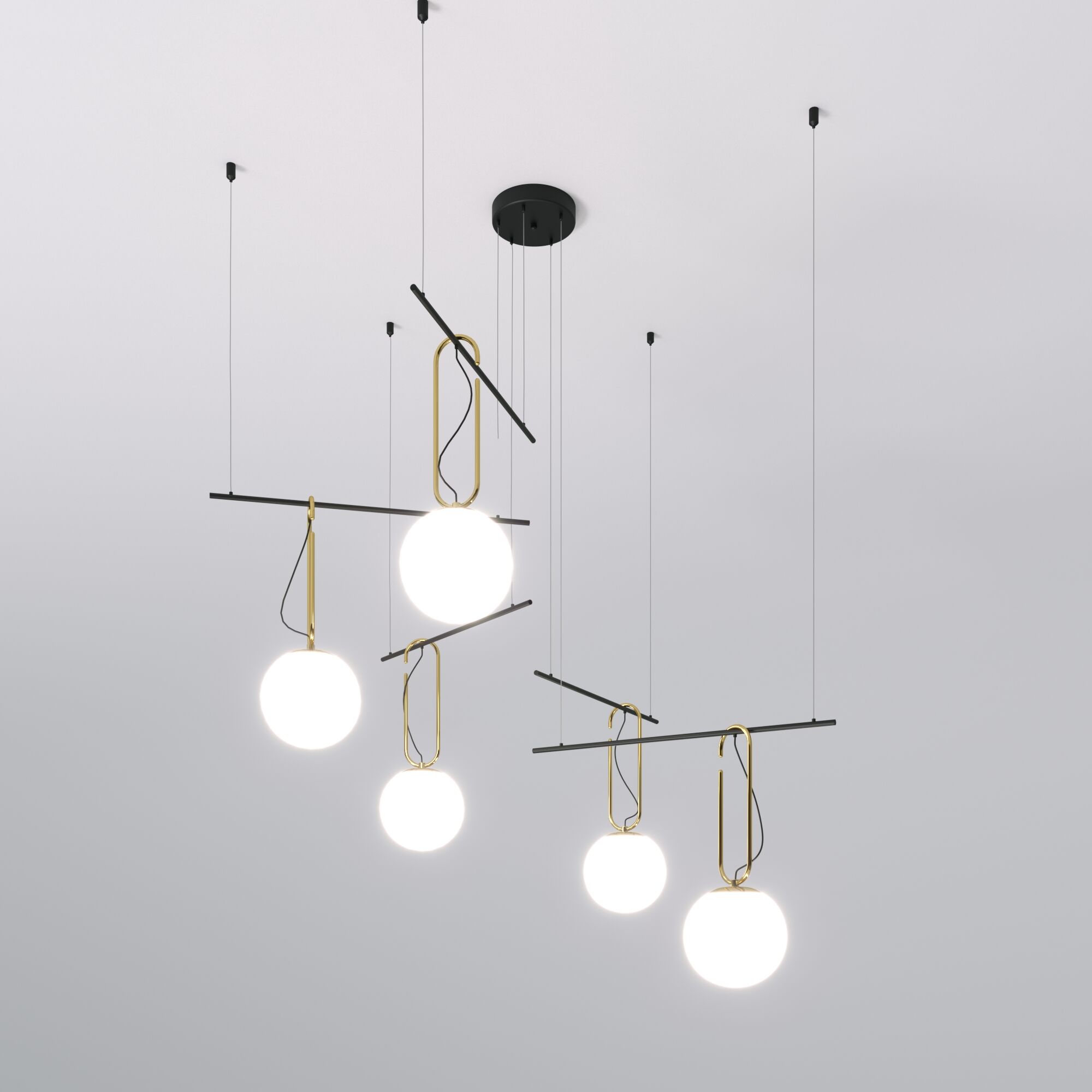 Подвесная люстра Eurosvet Riche 70143/5 черный Smart a060841