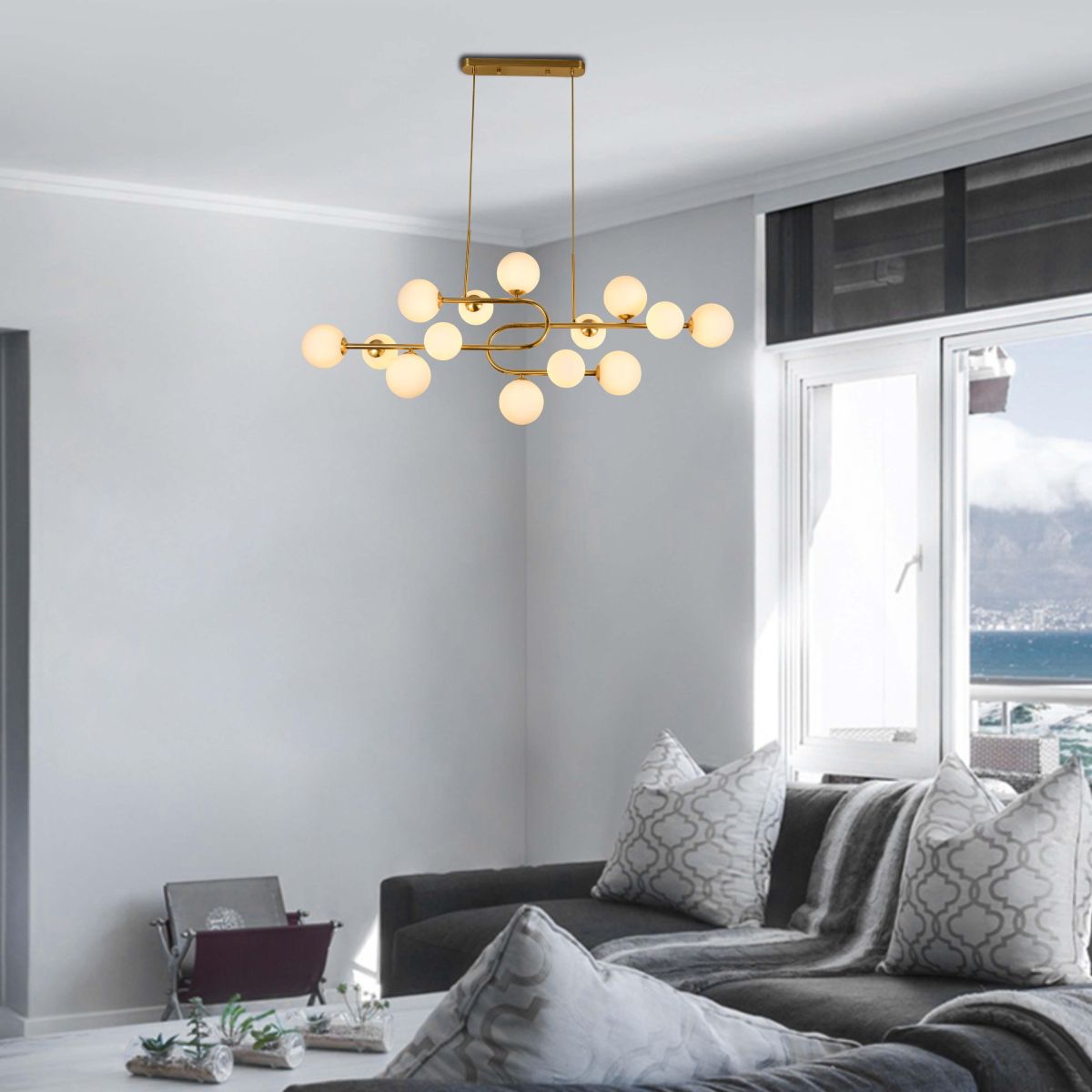 Люстра на штанге Alfa Light F1624-15