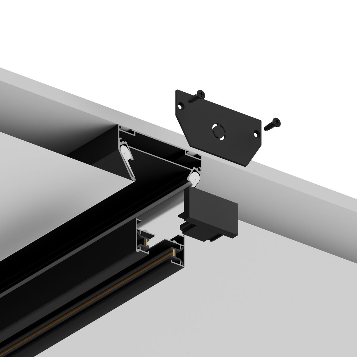 Закладной профиль под шинопровод для натяжного потолка Hesby Lighting Skylite HSBL_0192