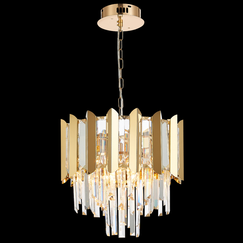 Подвесная люстра Natali Kovaltseva AMAZONE 81444/5C GOLD