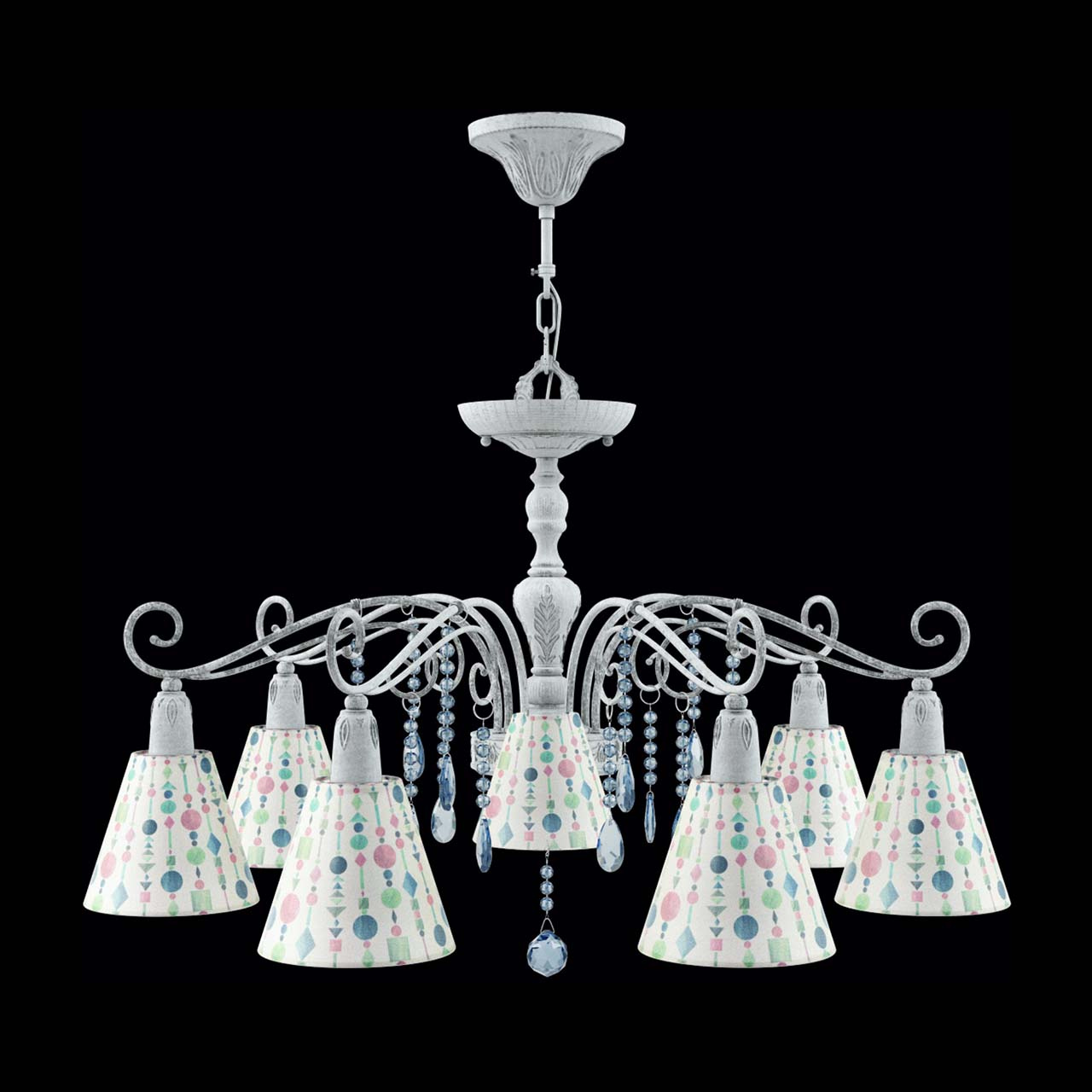 Подвесная люстра Lamp4you Provence E4-07-G-LMP-O-17-CRL-E4-07-GB-DN