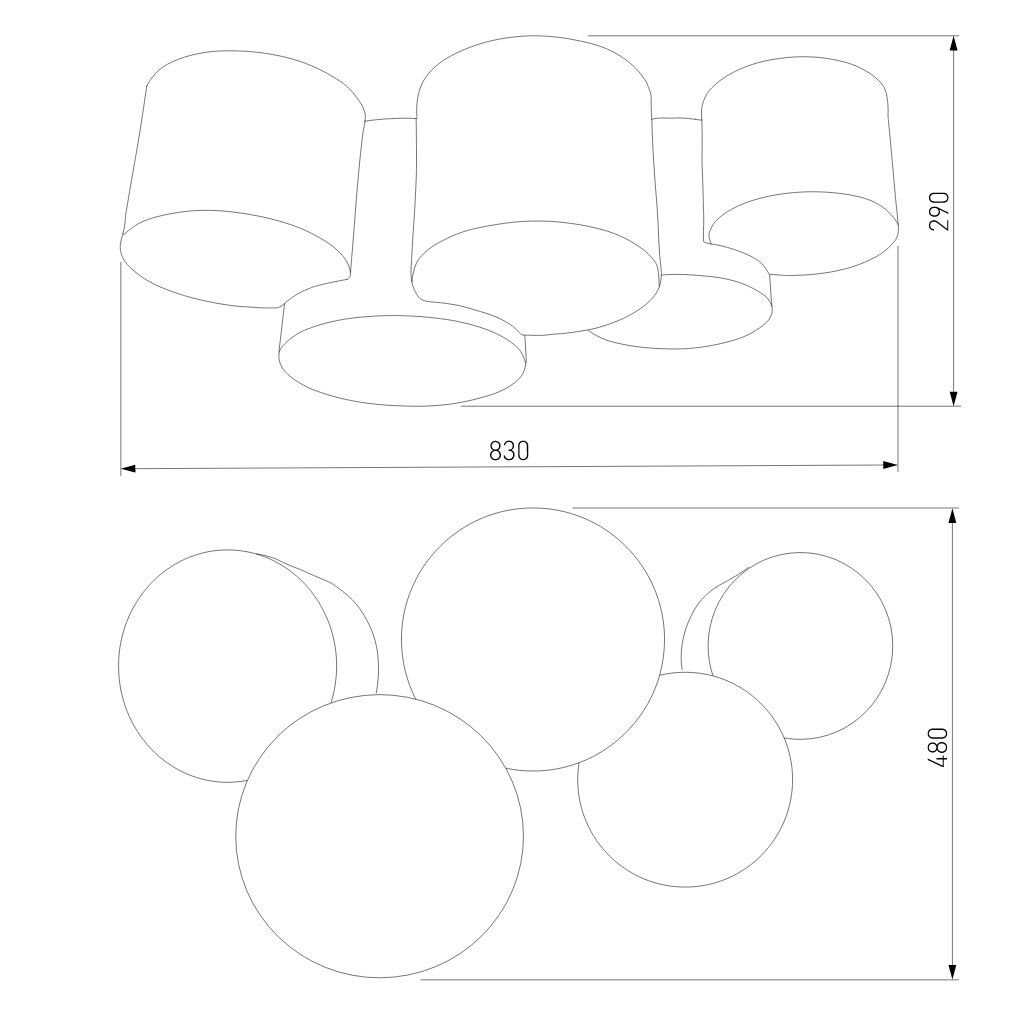Потолочный светильник TK Lighting Mona Colour 4185 Mona Colour