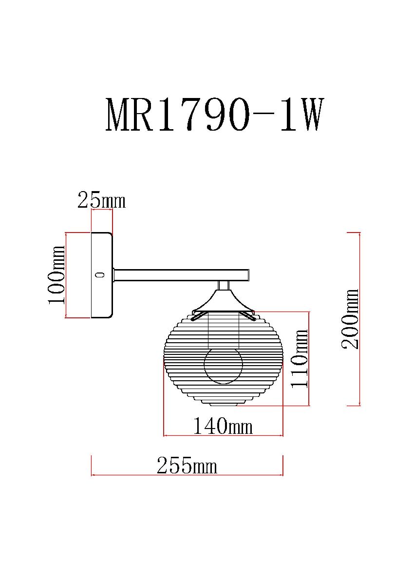 Бра MyFar Gloria MR1790-1W