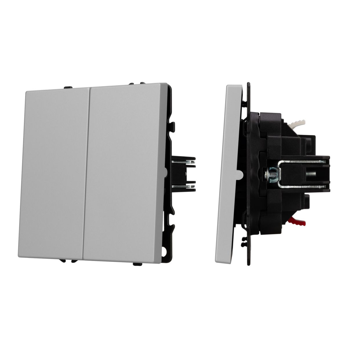 Выключатель 2 кл софт-тач никель Arlight SWT-MK02-SFPL-IS (250V, 10A) 059420(1)