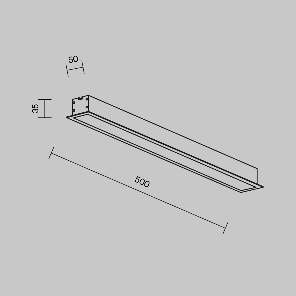 Линейный встраиваемый светильник Maytoni Technical LL313002