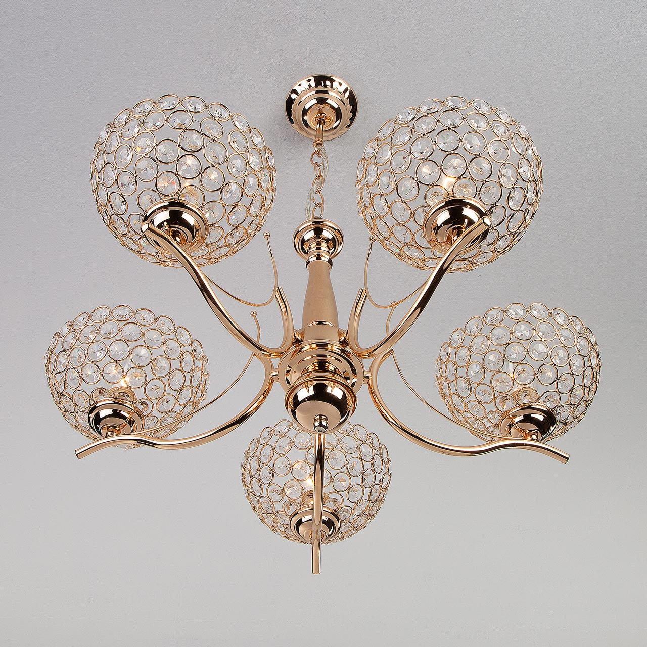 Подвесная люстра Eurosvet Mirage 30119/5 золото