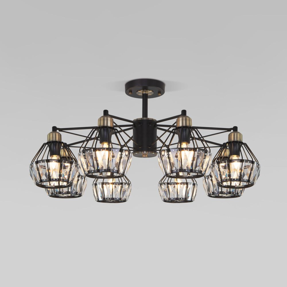 Потолочная люстра Eurosvet Lord 70075/8 черный