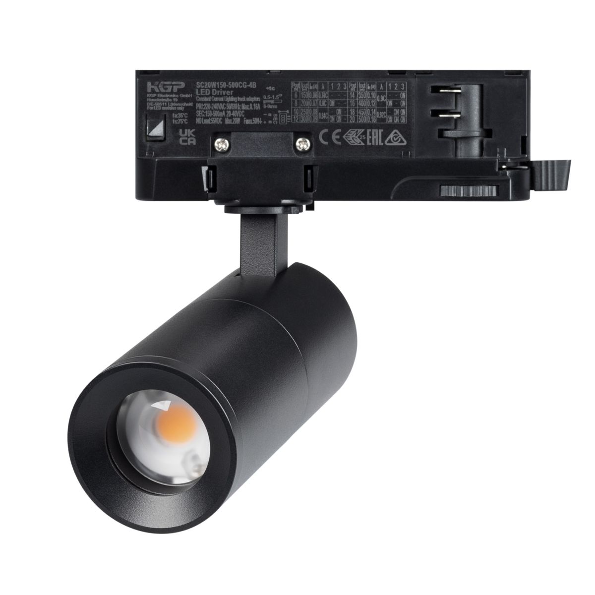 Трековый трехфазный светильник Arlight LGD-ARTEMIS-TRACK-4TR-R55-12W Day4000 (BK, 8-80 deg, 230V, TRIAC) (IP20 Металл) 058640