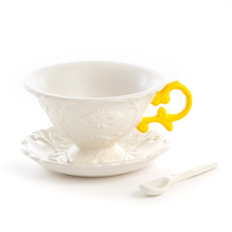 Блюдце с чашкой I-Tea Yellow Seletti I-Wares 09858 GIA