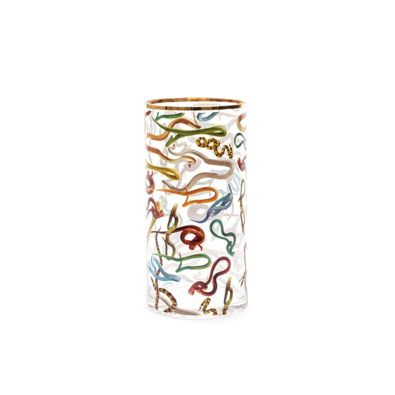Ваза Snakes Medium Seletti Toiletpaper Glass Vase 14171