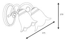 Подвесная люстра Lucide Luberon 78360/05/97