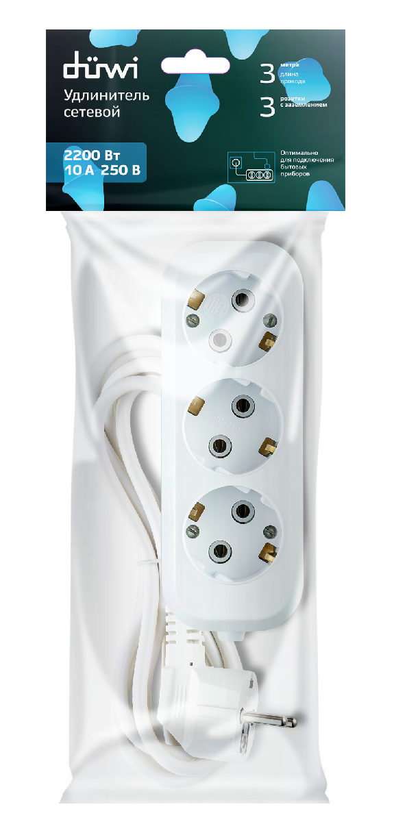 Удлинитель бытовой Duwi 32034 0