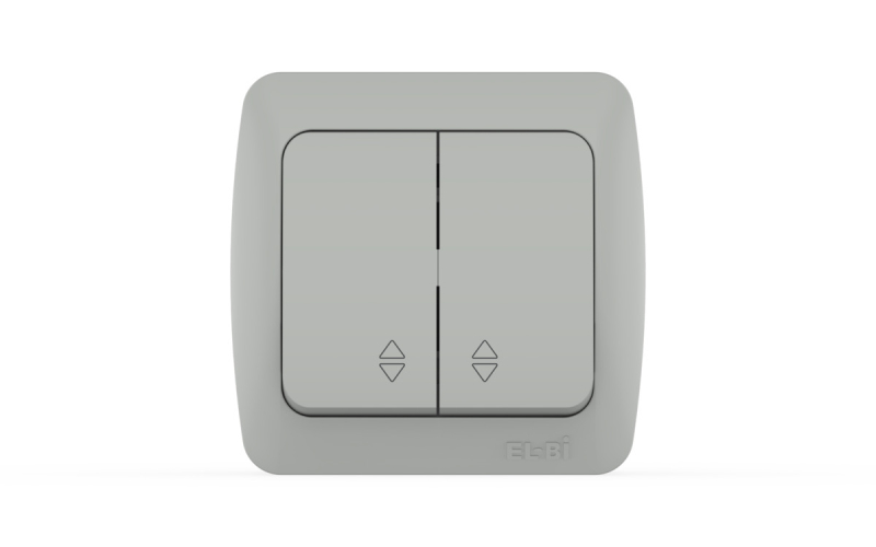 Переключатель двухклавишный ELBI Eva 554-011500-211