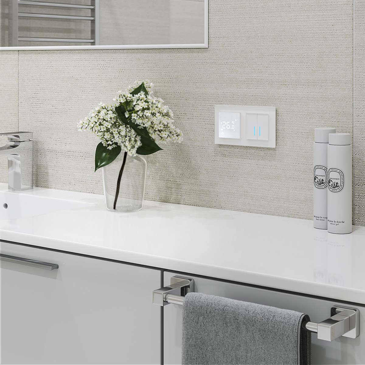 Сенсорный терморегулятор для теплого пола умный дом Werkel W1151201 4690389176937