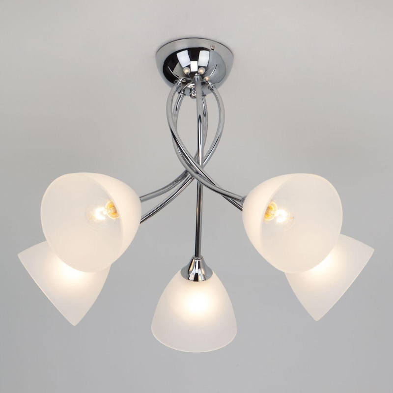 Потолочная люстра Eurosvet Nika 30117/5 хром