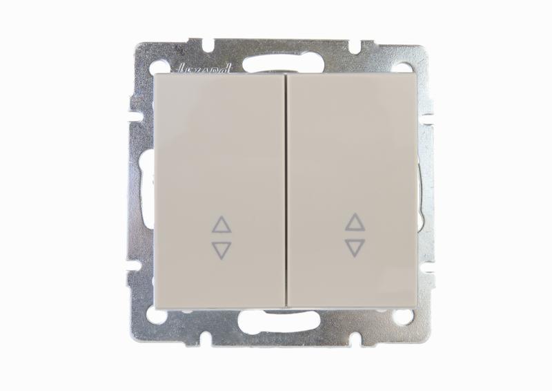 Выключатель проходной двойной Lezard Rain 703-0388-106