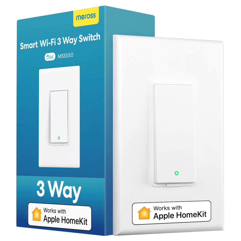 Умный настенный выключатель HomeKit с клавишей Meross MSS550XHK(EU)