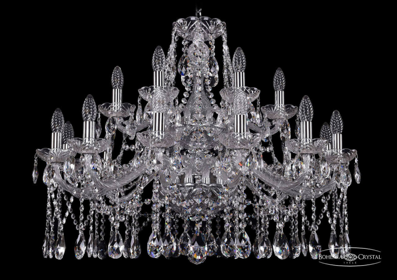Подвесная люстра Bohemia Ivele 1413/12+6/300/2d/Ni