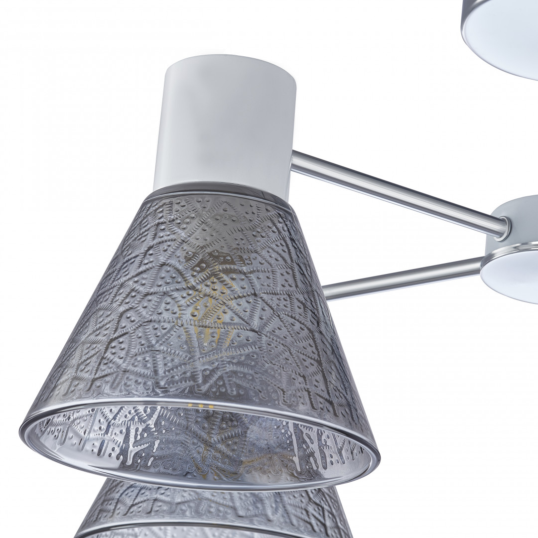 Люстра на штанге Arte Milano Napoli 322408/5 CR+WH