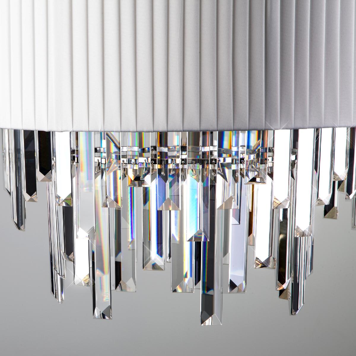 Подвесная люстра Eurosvet Amantea 10122/6 хром/прозрачный хрусталь Strotskis Smart (10106/6) a054108