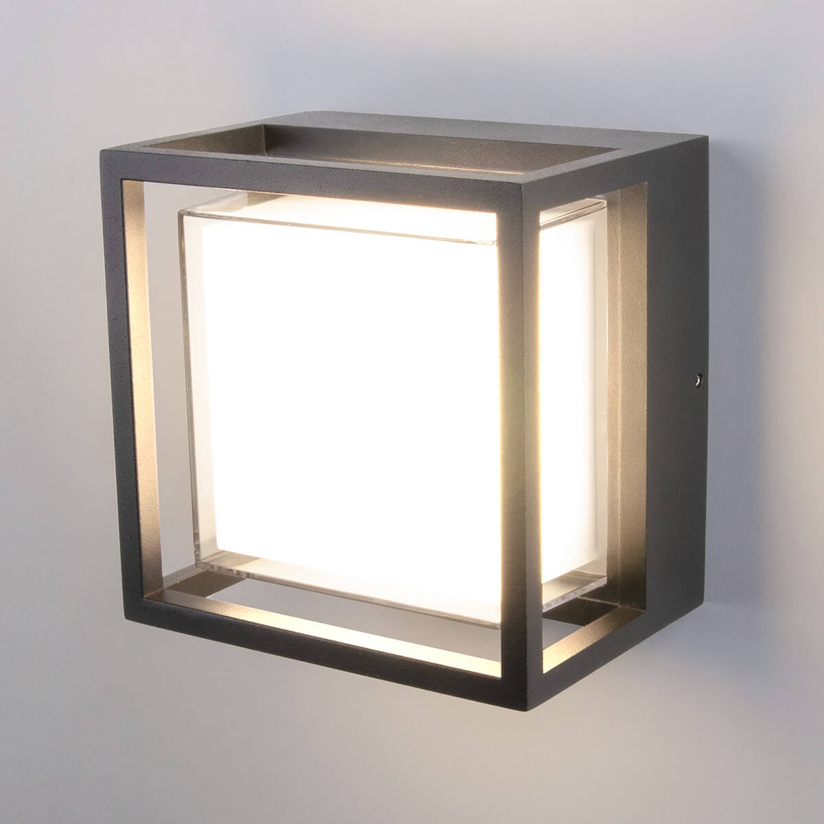 Уличный настенный светодиодный светильник Elektrostandard 1533 Techno серый 4690389163319