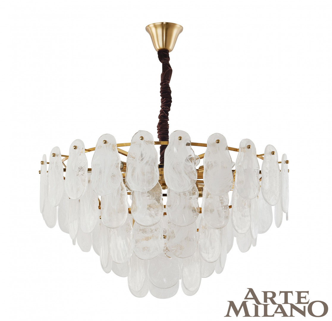 Подвесная люстра Arte Milano 2853.D750.H390.E14.18 G