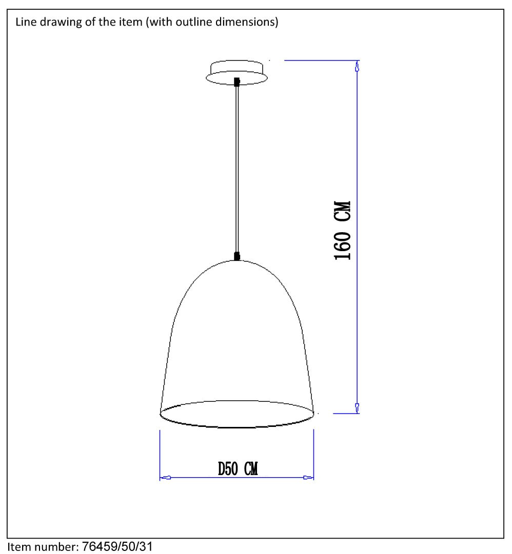 Подвесной светильник Lucide Calais 76459/50/31