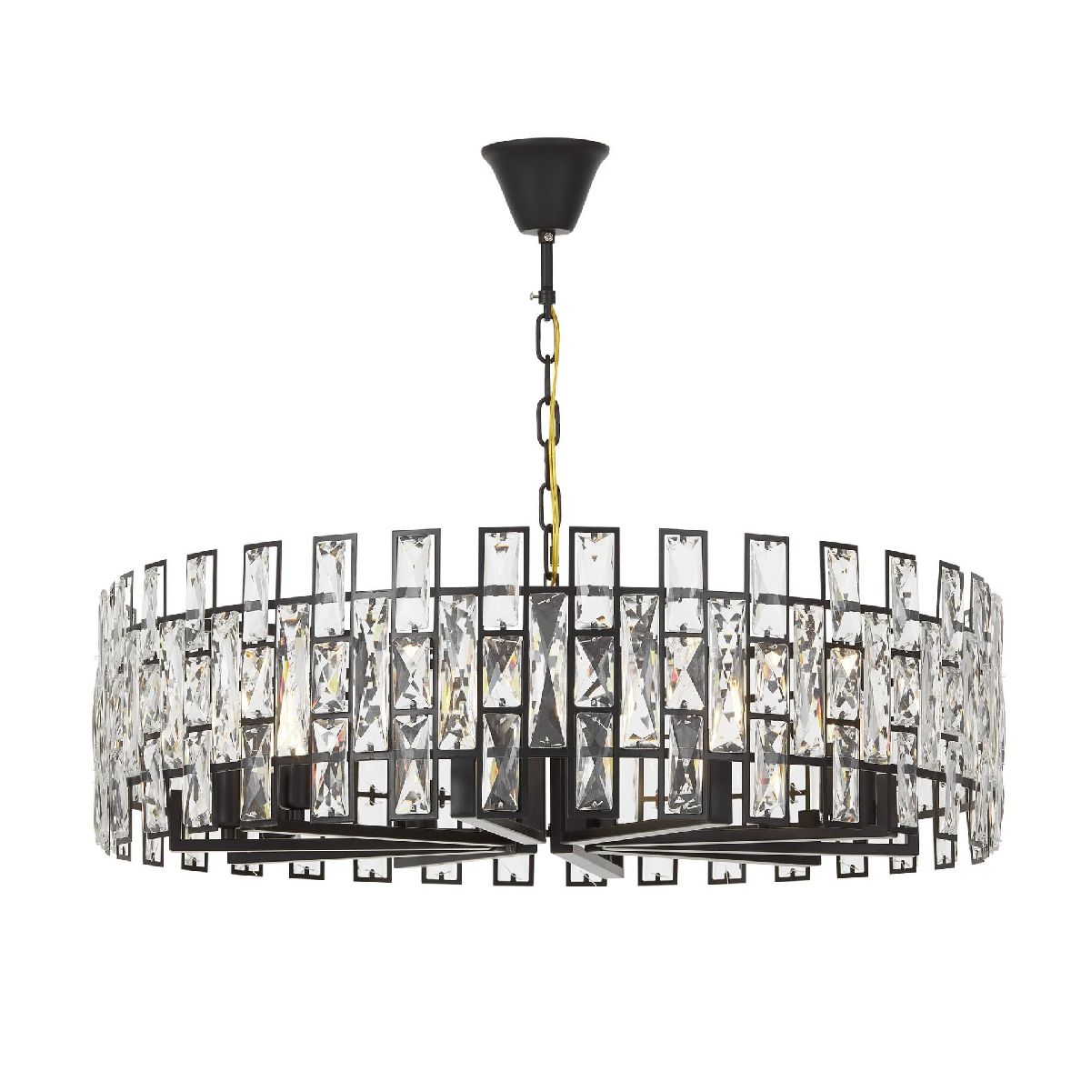 Подвесная люстра Lumina Deco Florina LDP 7041-800 BK