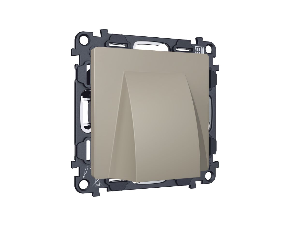 Комплект вывода кабеля с фиксатором Alfa Серо-бежевый матовый Quant Ambrella Volt MA375810 (AP3758, VM238)