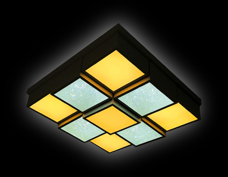 Накладная люстра Ambrella Light FS1540 WH/SD 108W D540*540