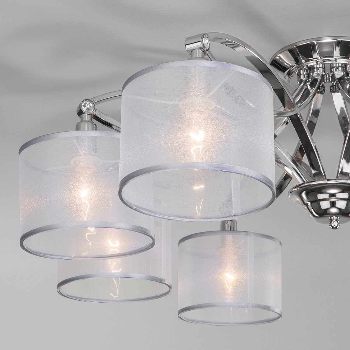 Потолочная люстра Eurosvet Fabiola 60124/8 хром Smart (60109/8)