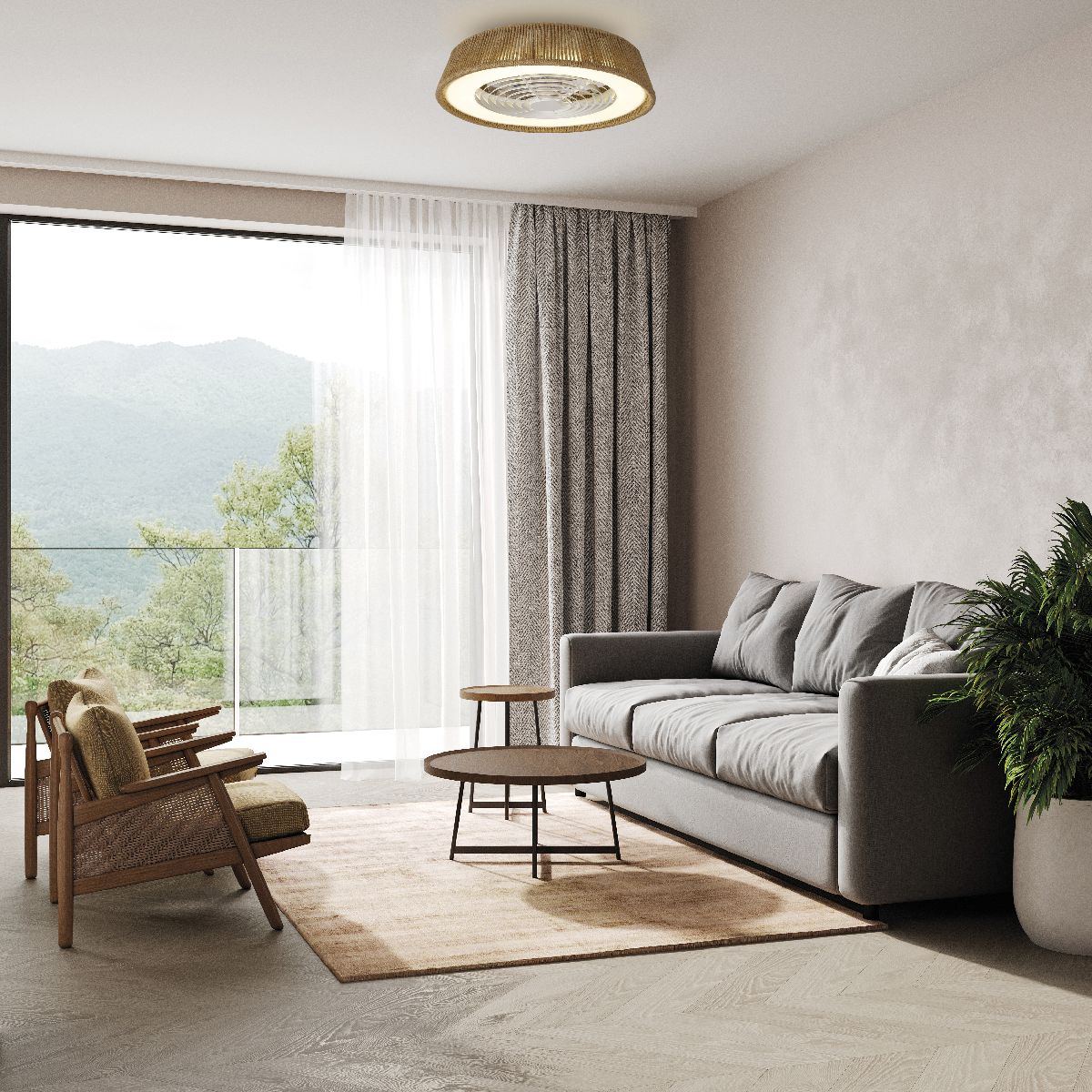 Люстра-вентилятор Mantra Polinesia 8229