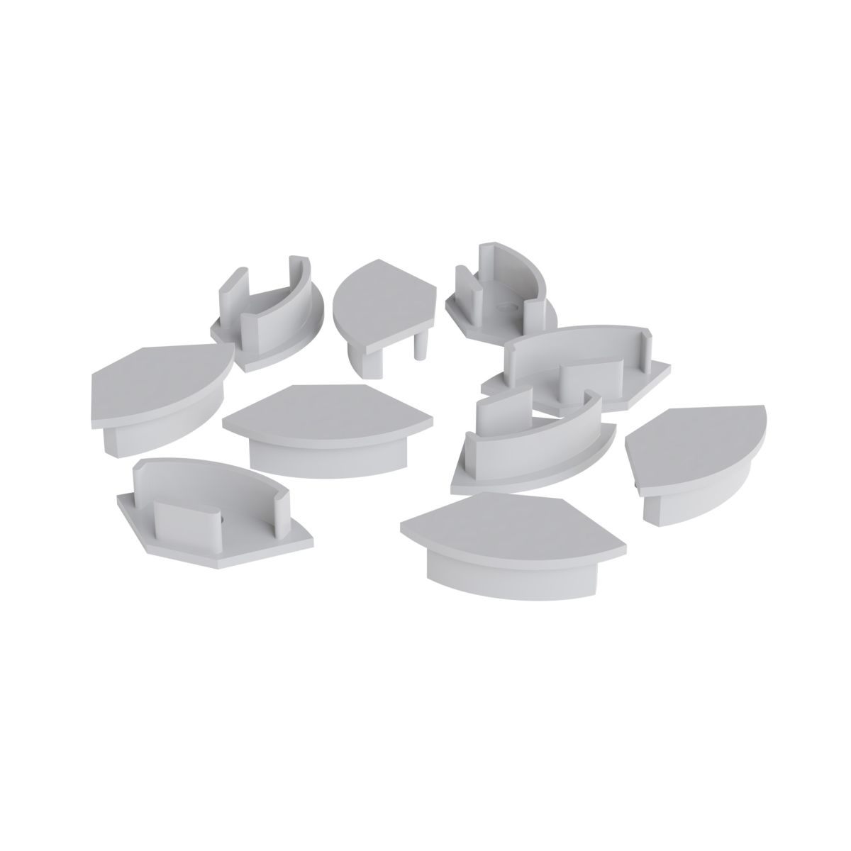 Комплект заглушек для алюминиевого профиля 08-04/08 10шт Apeyron 3-08-04