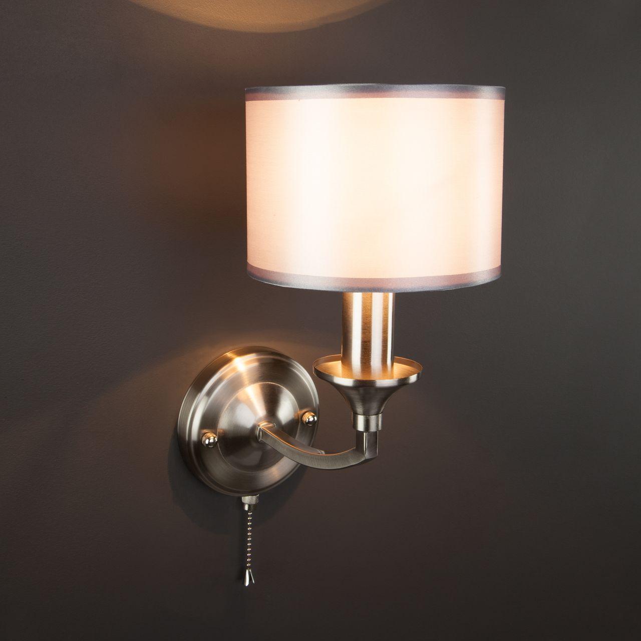 Бра Eurosvet Diana 60067/1 сатин-никель