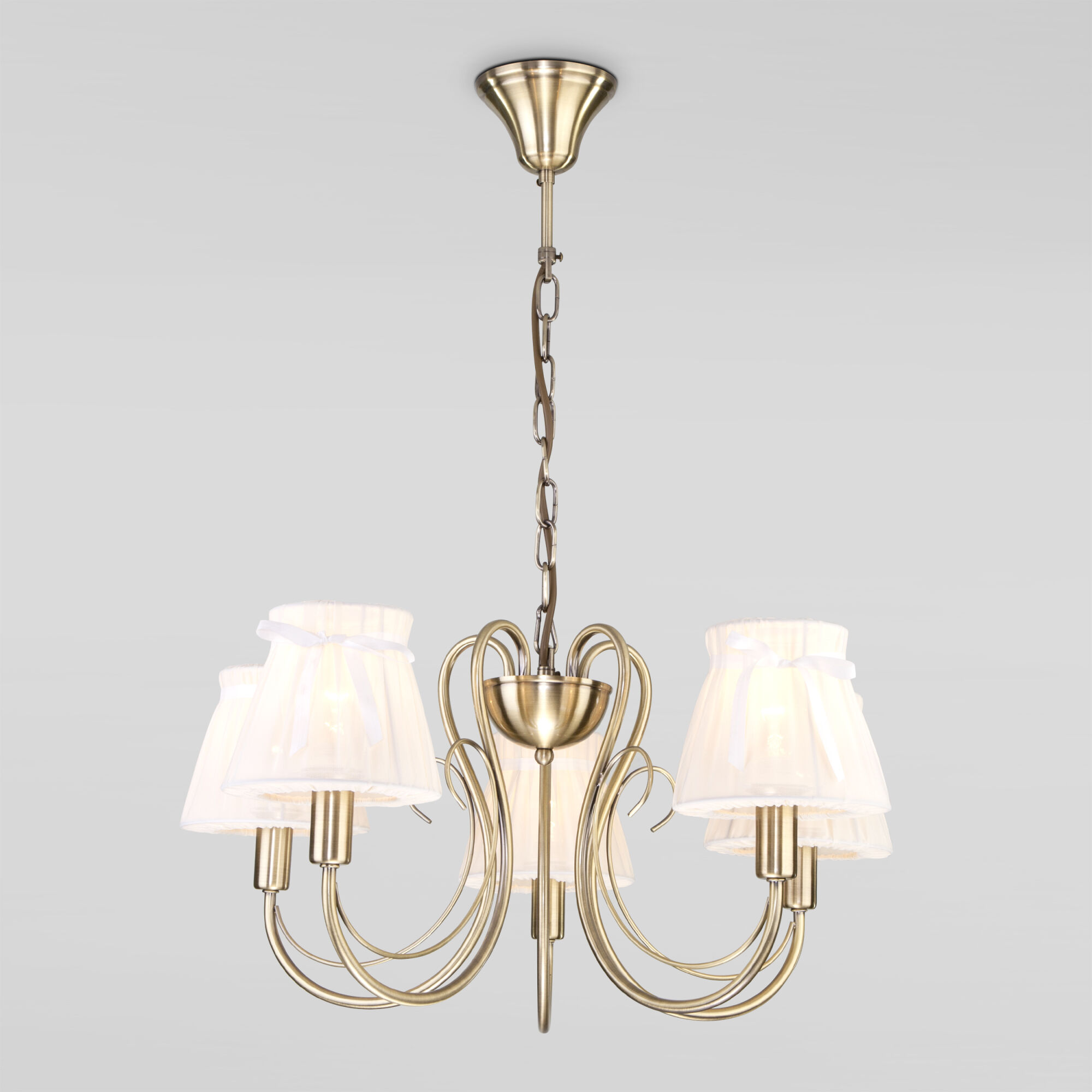 Подвесная люстра Eurosvet 60061/5 античная бронза