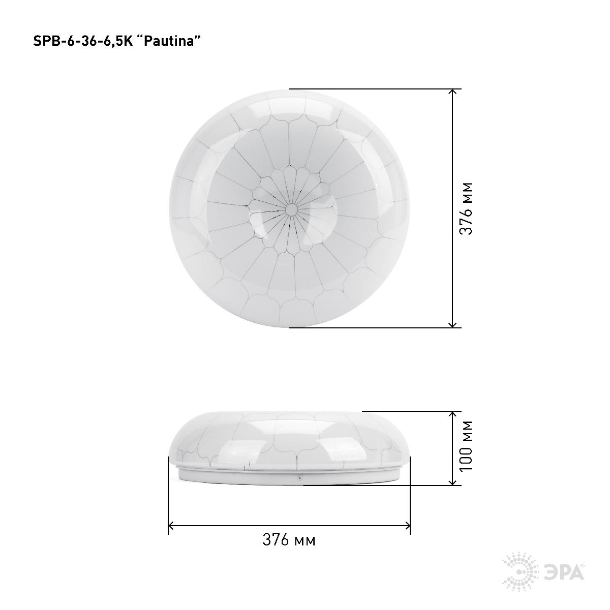 Потолочный светильник Эра SPB-6-36-6,5K Pautina Б0053322