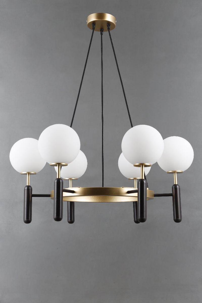 Подвесная люстра Elvan LU-22024/6-E14-BrBlWh