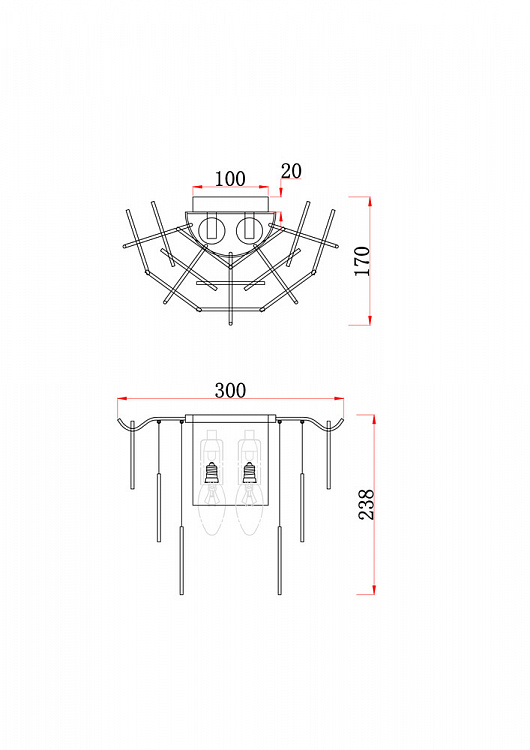 Бра Freya Porto FR5104WL-02N